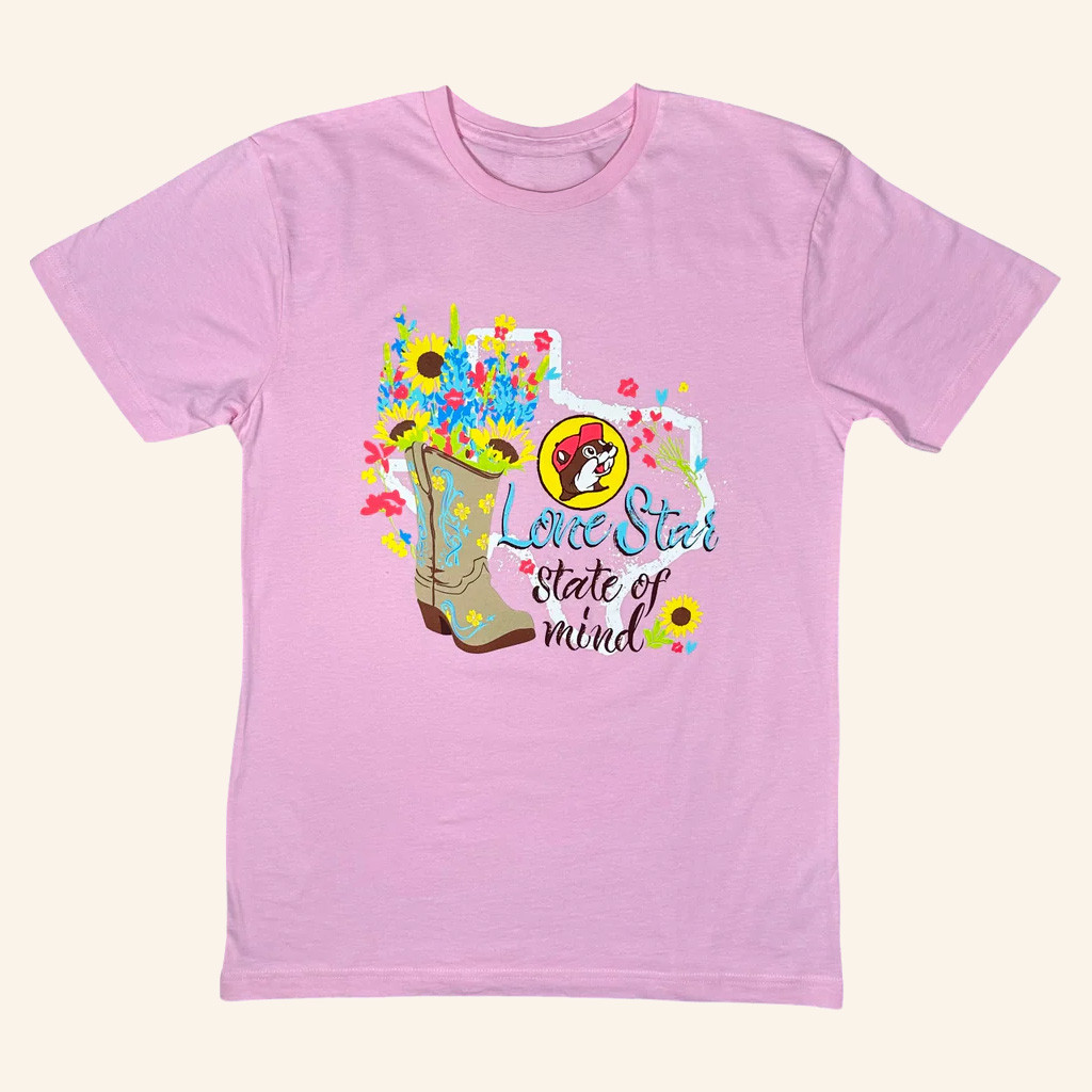 Buc Ee's Merch Lone Star State Of Mind Shirt Texas Graphic T-Shirt Gifts For Her