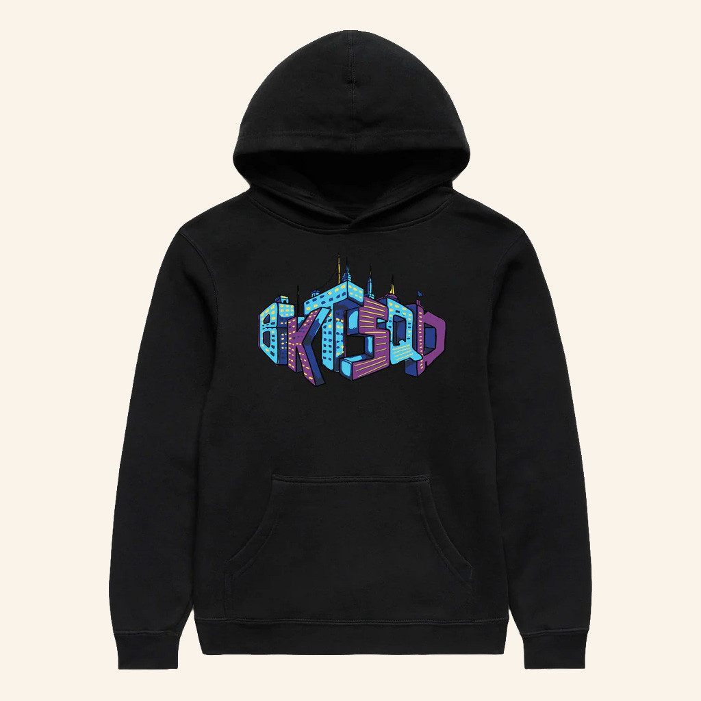 BucketSquad Merch Skyline Black Hoodie Gift Ideas For Boyfriend
