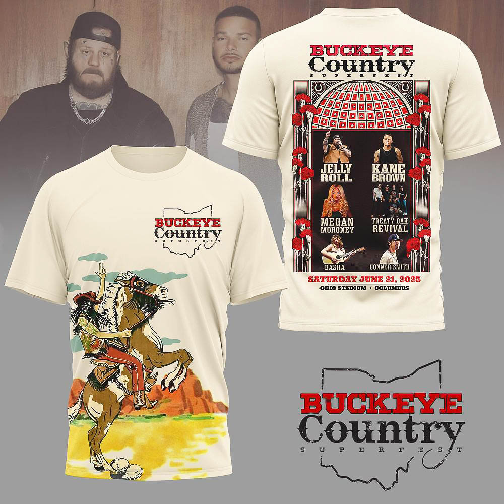 Buckeye Country Superfest 2025 Ohio Stadium T-Shirt Gifts For Dad