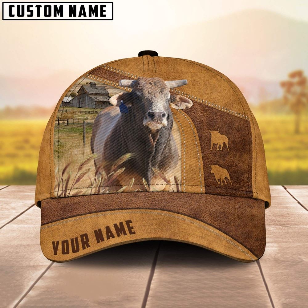 Bucking Bull Custom Name Cap Farm Cap Farmer Baseball Cap Gift For Farmer