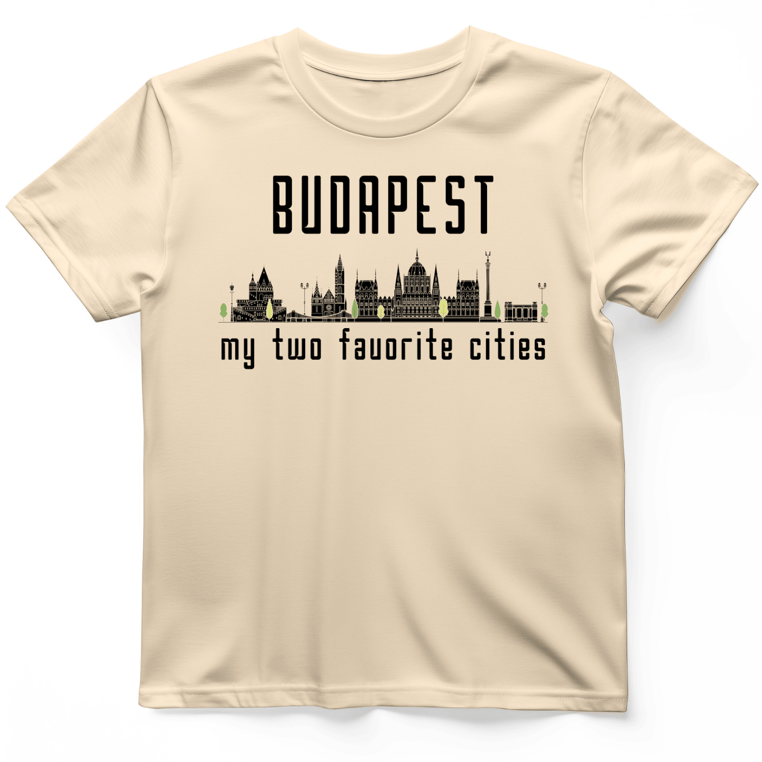 Budapest 2 Favorite Cities T-Shirt Trendy Clothes Unique Gifts For Girlfriend