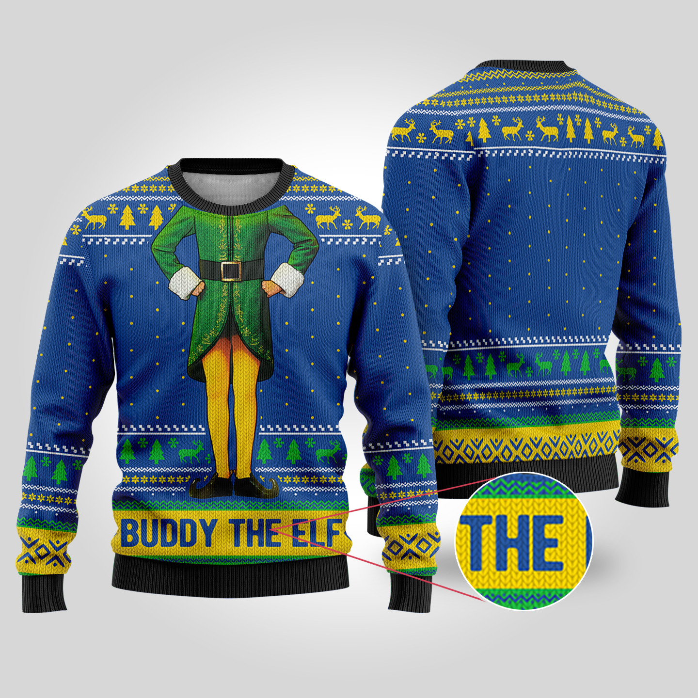 Buddy The Elf Royal Funny Ugly Christmas Sweater Lovely Merch Gift for Cozy Winter Nights