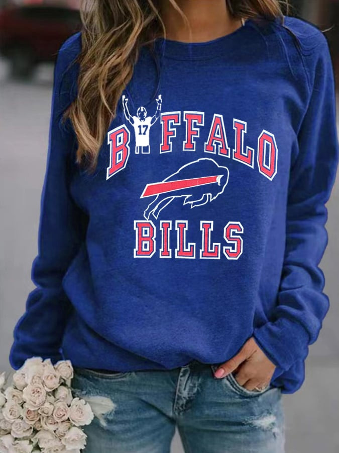 Buffallo Bills Merch Football Sweatshirt Game Day Buffalo Bills Apparel Gifts For Girlfriend