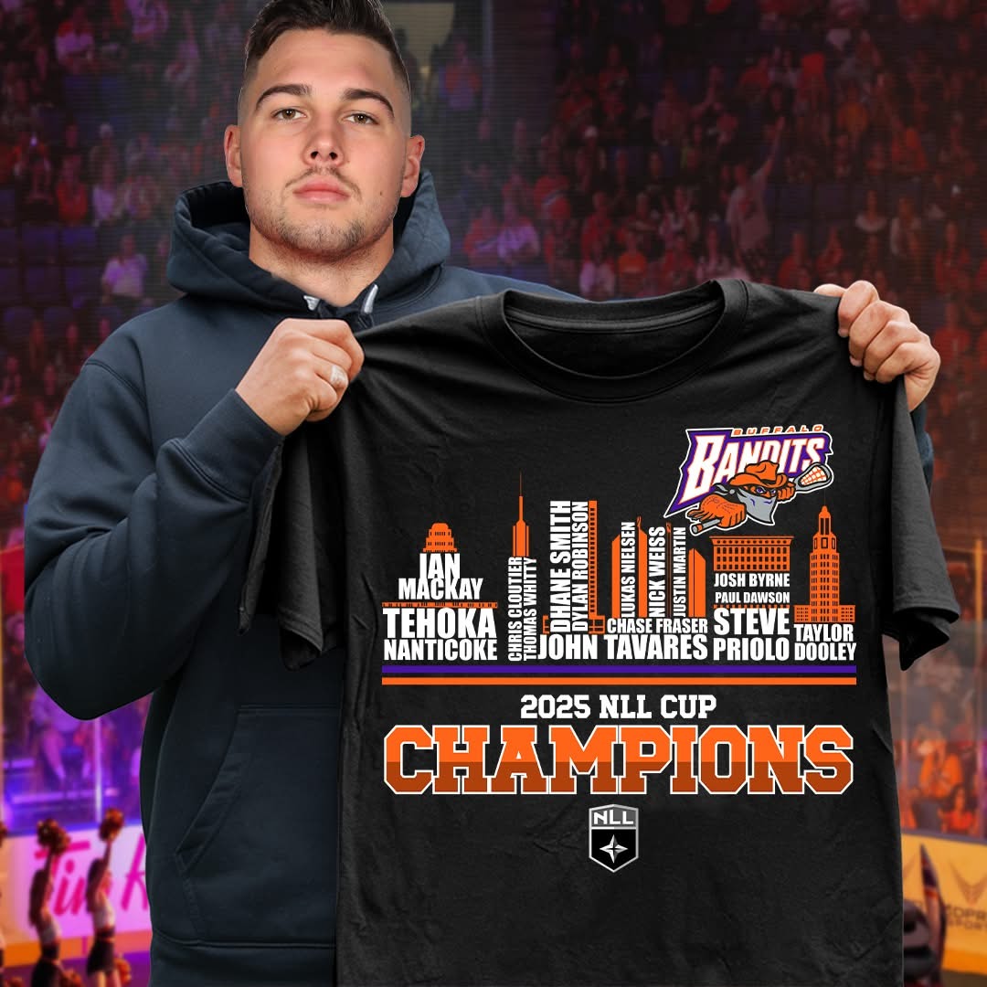 Buffalo Bandits 2025 Nll Cup Champions T-Shirt Buffalo Bandits Merch Best Gift For Fans