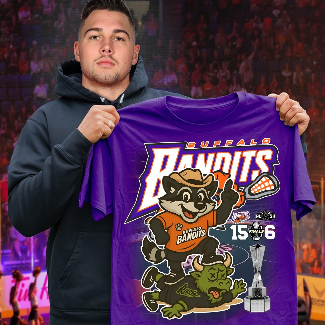 Buffalo Bandits Win Back To Back To Back T-Shirt NLL Championship Fan Merch Clothing