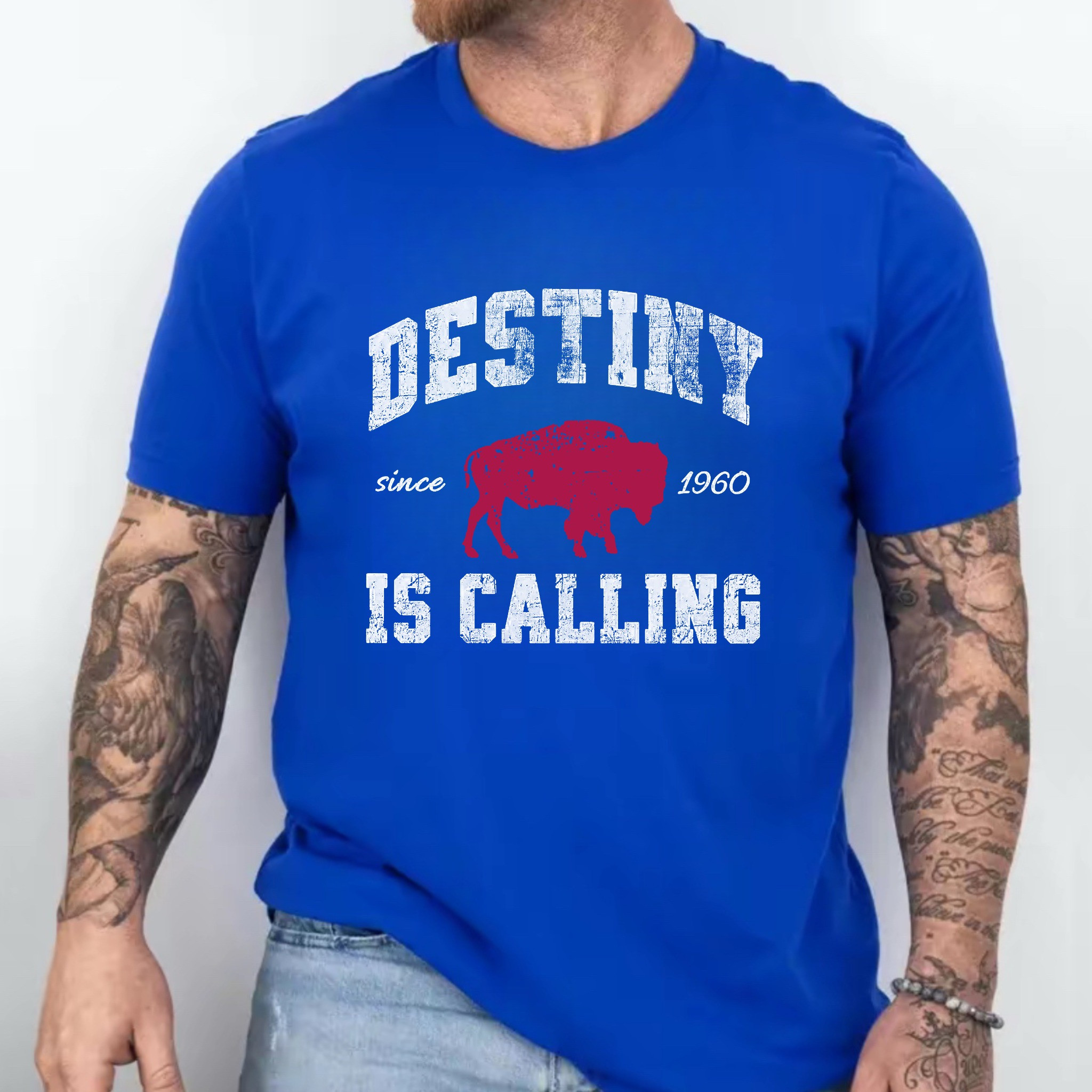 Buffalo Bills Destiny since 1960 Is Calling T-Shirt Men's Gifts For Buffalo Bills Mafia
