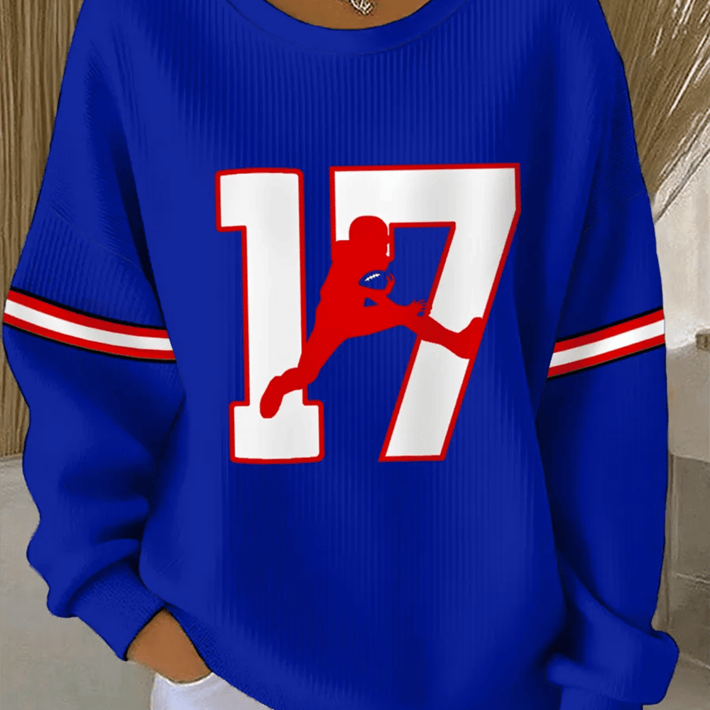Buffalo Bills Football 17 Sweatshirt Game Day Buffalo Bills Merch Gift For Josh Allen Fans