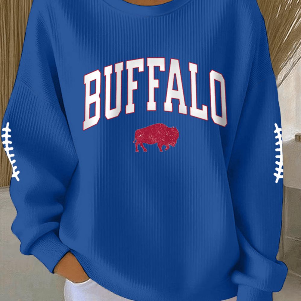 Buffalo Bills Football Sweatshirt Game Day Buffalo Bills Clothing Gift Ideas For Enthusiasts
