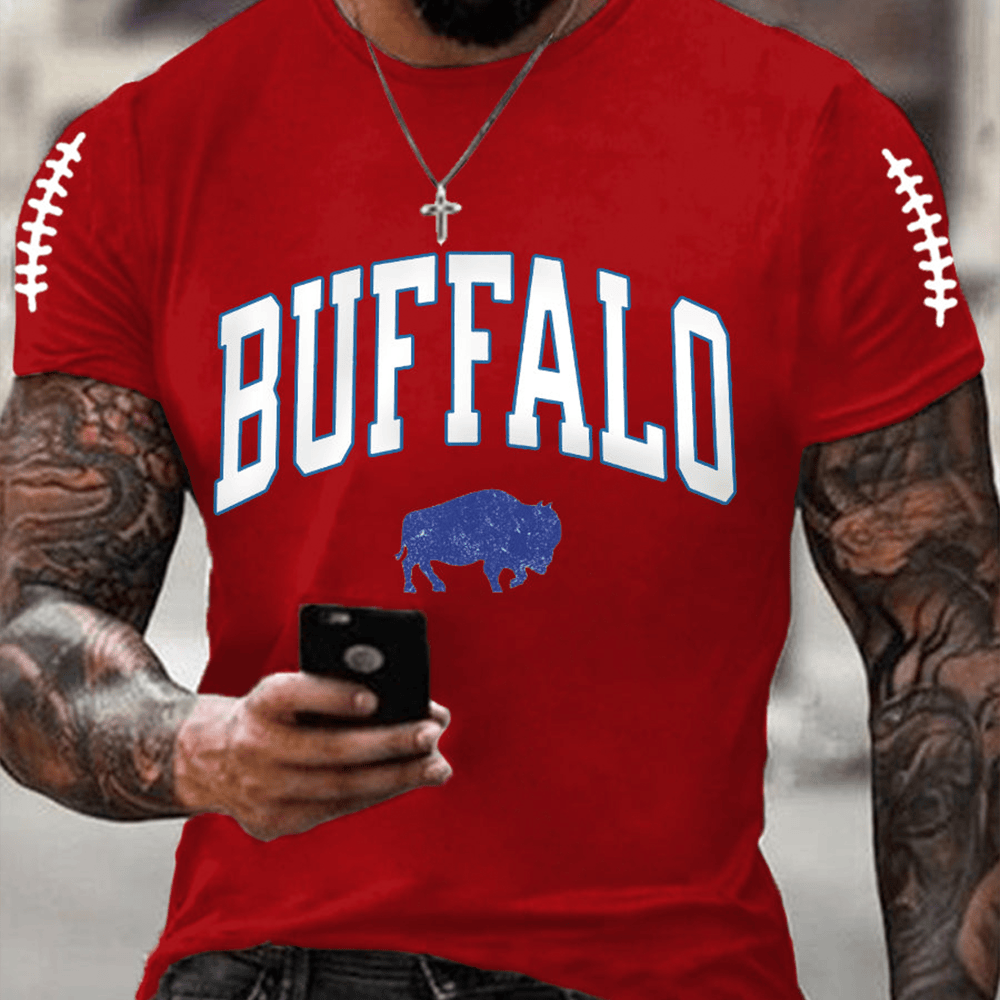 Buffalo Bills Game Day T-Shirt Football Themed Buffalo Bills Clothes Boyfriend Gifts