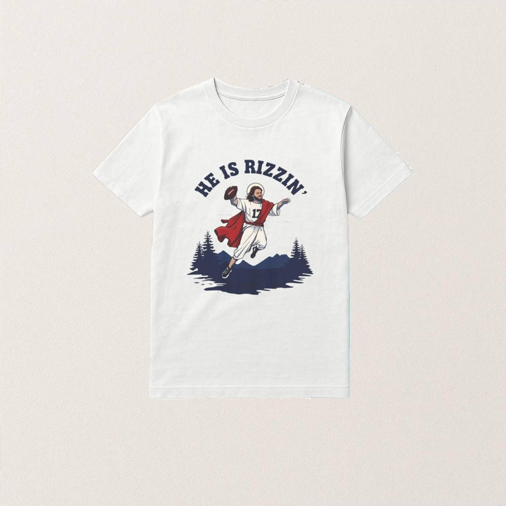 Buffalo Bills Josh Allen He Is Rizzin T-Shirt Funny Football Fan Apparel Gift Ideas