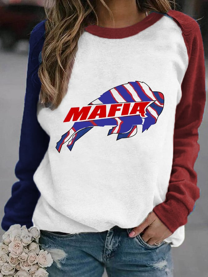 Buffalo Bills Mafia Merch Football Sweatshirt Game Day Clothing Gifts For Buffalo Bills Fans