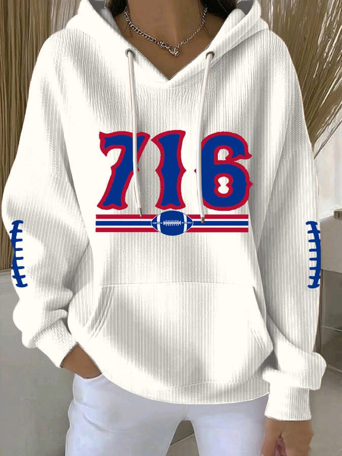Buffalo Bills Merch 716 Football Hoodie Game Day Apparel Unique Football Gifts For Mother