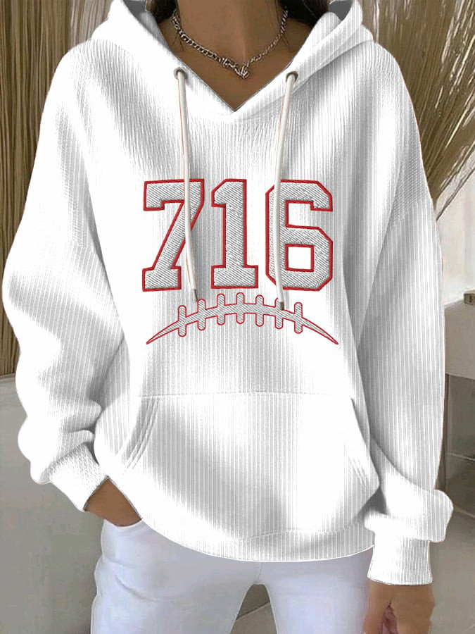 Buffalo Bills Merch 716 Football Hoodie Game Day Football Apparel Gifts For Women
