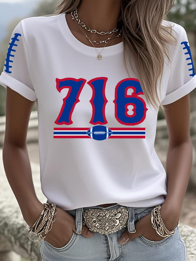 Buffalo Bills Merch 716 Game Day T-Shirt Bills Game Day Shirt Gift Ideas For Bills Mafia
