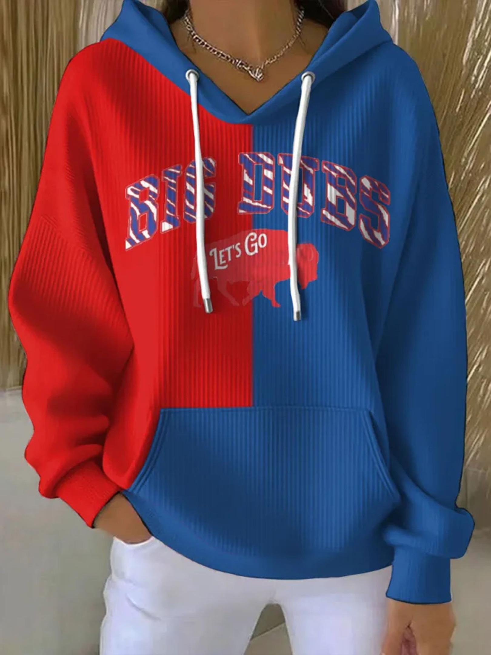 Buffalo Bills Merch Big Dubs Hoodie Buffalo Bills Clothing Game Day Gifts