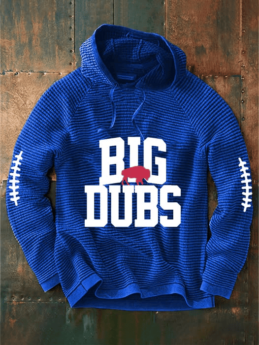 Buffalo Bills Merch Big Dubs Hoodie Game Day Football Hooded Sweatshirt