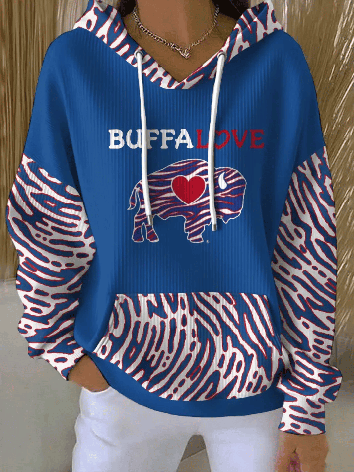 Buffalo Bills Merch Buffa Love Hoodie Game Day Hooded Sweatshirt Unique Gift Ideas