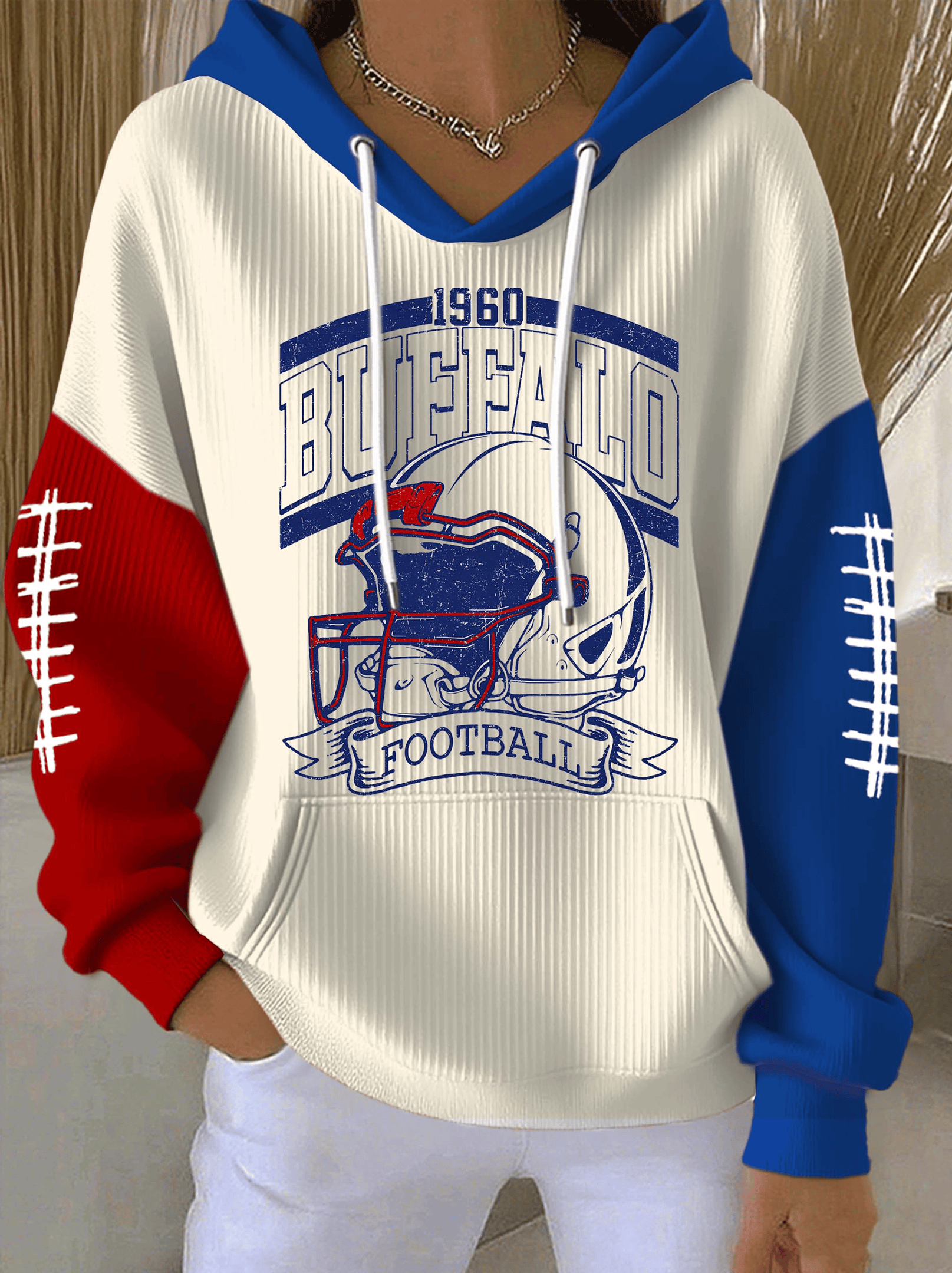 Buffalo Bills Merch Football Hoodie Buffalo Bills 1960 Hooded Sweatshirt Gifts For Enthusiasts
