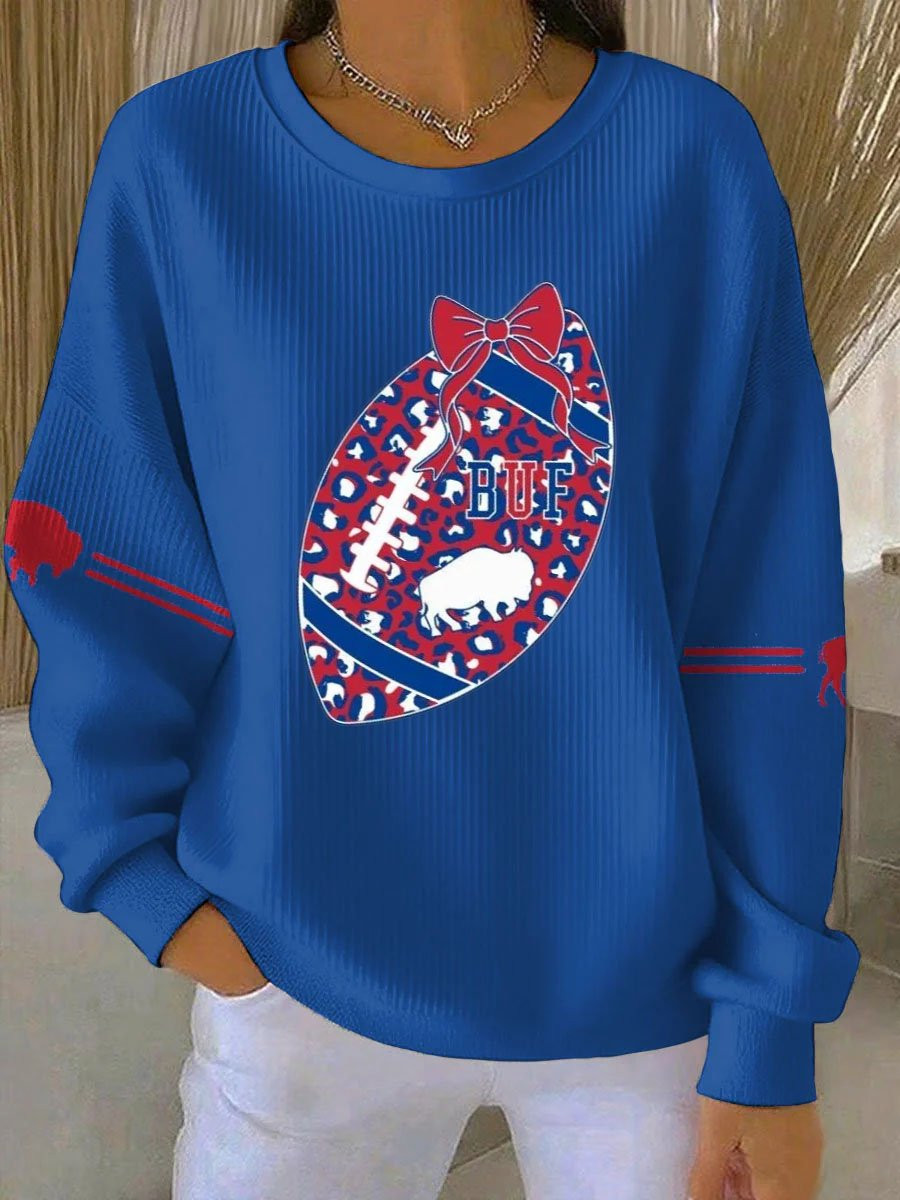 Buffalo Bills Merch Game Day Football Sweatshirt Football Apparel Gifts For Her