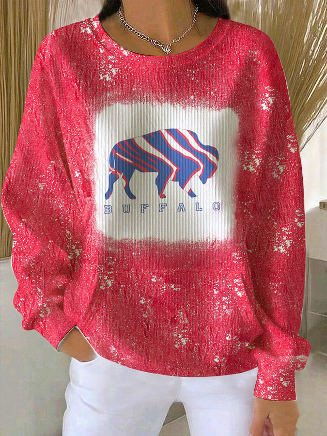 Buffalo Bills Merch Game Day Sweatshirt Football Buffalo Bills Apparel Gifts For Women