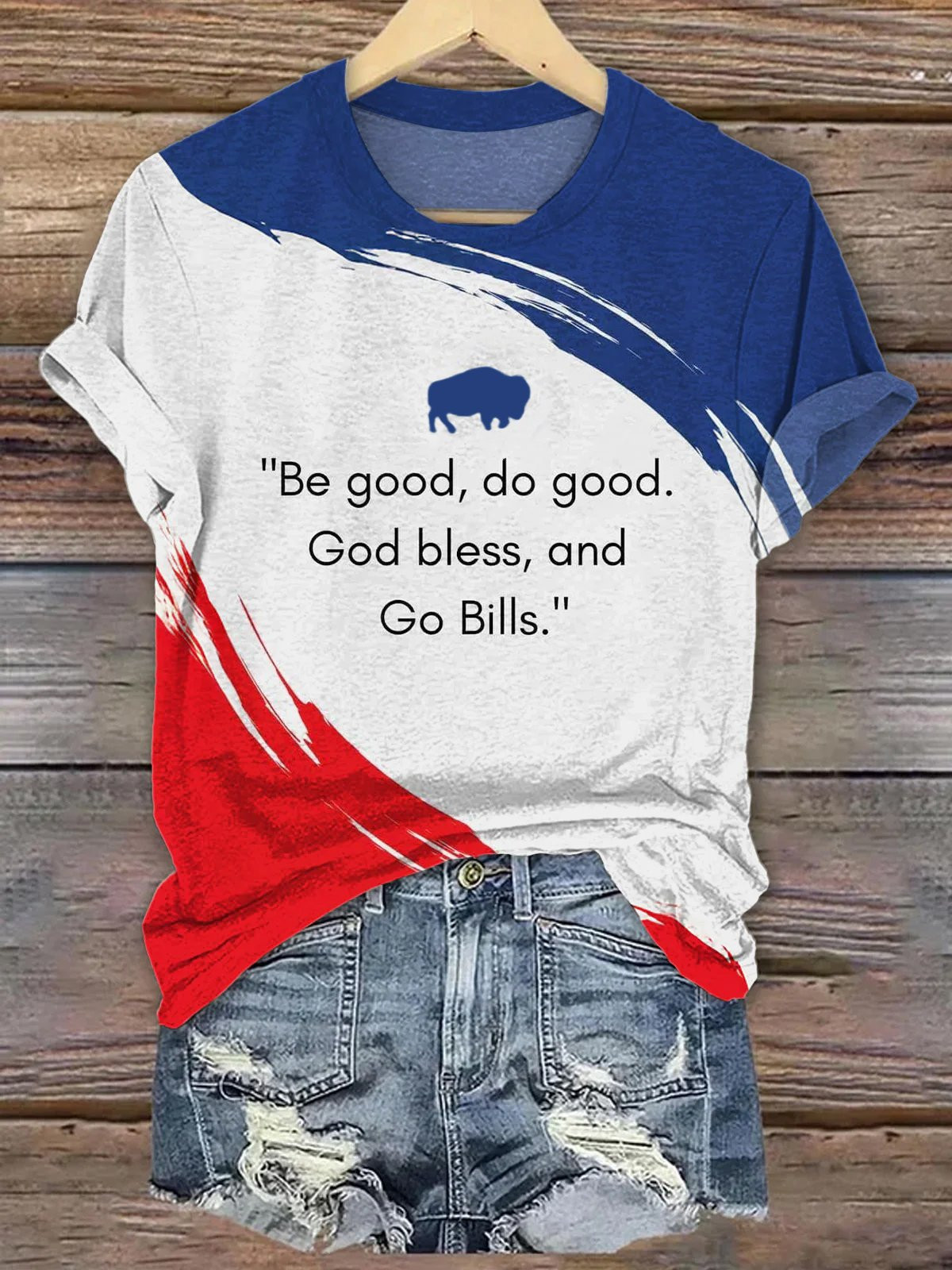 Buffalo Bills Merch Go Bills T-Shirt Game Day Football Clothes Best Gifts For Her