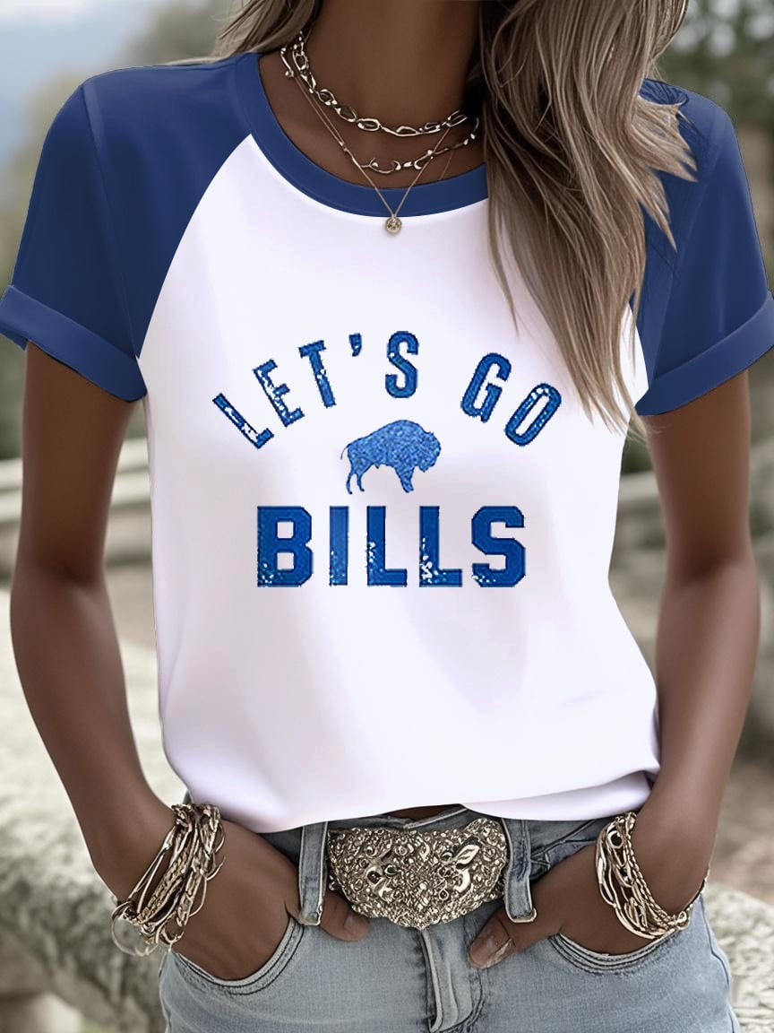 Buffalo Bills Merch Let's Go Bills T-Shirt Bills Game Day Tee Unique Gifts For Football Fans