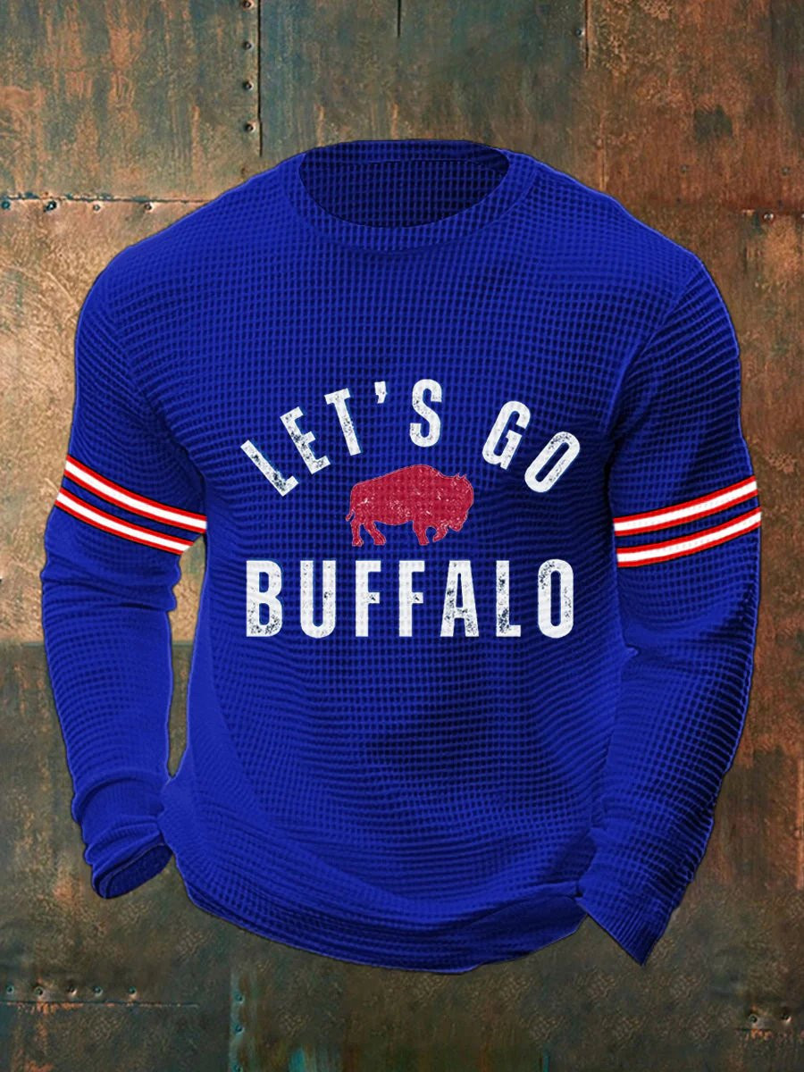 Buffalo Bills Merch Let's Go Buffalo Long Sleeve Shirt Game Day Clothing Gift Ideas For Husband