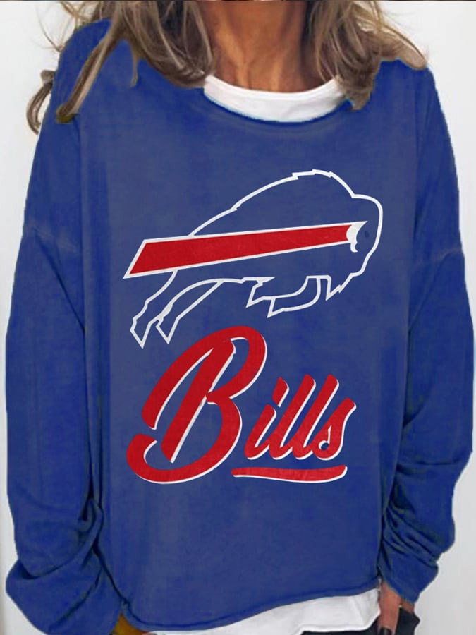 Buffalo Bills Merch Sweatshirt Football Game Day Clothing Unique Gifts For Mother