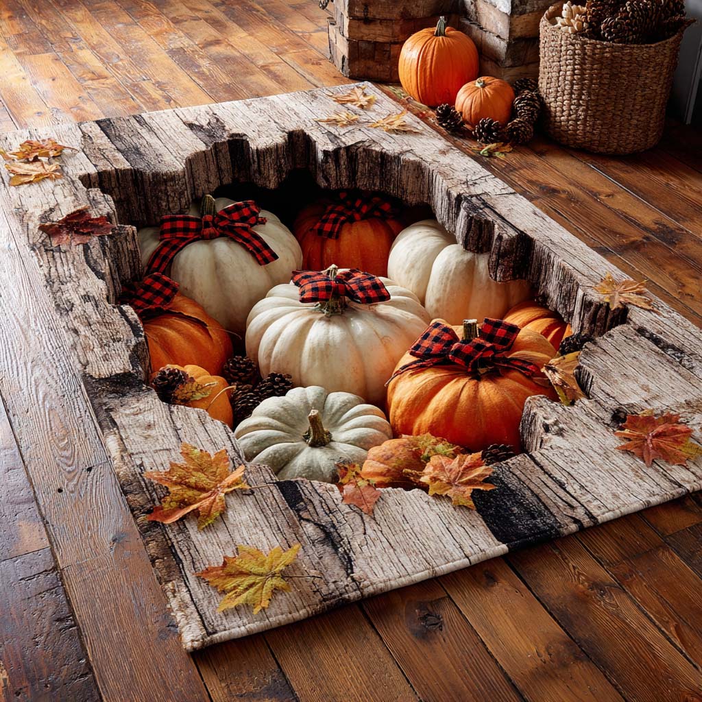 Buffalo Check Harvest Area Rug Entryway Rug Ideas Fall Autumn Season Gifts