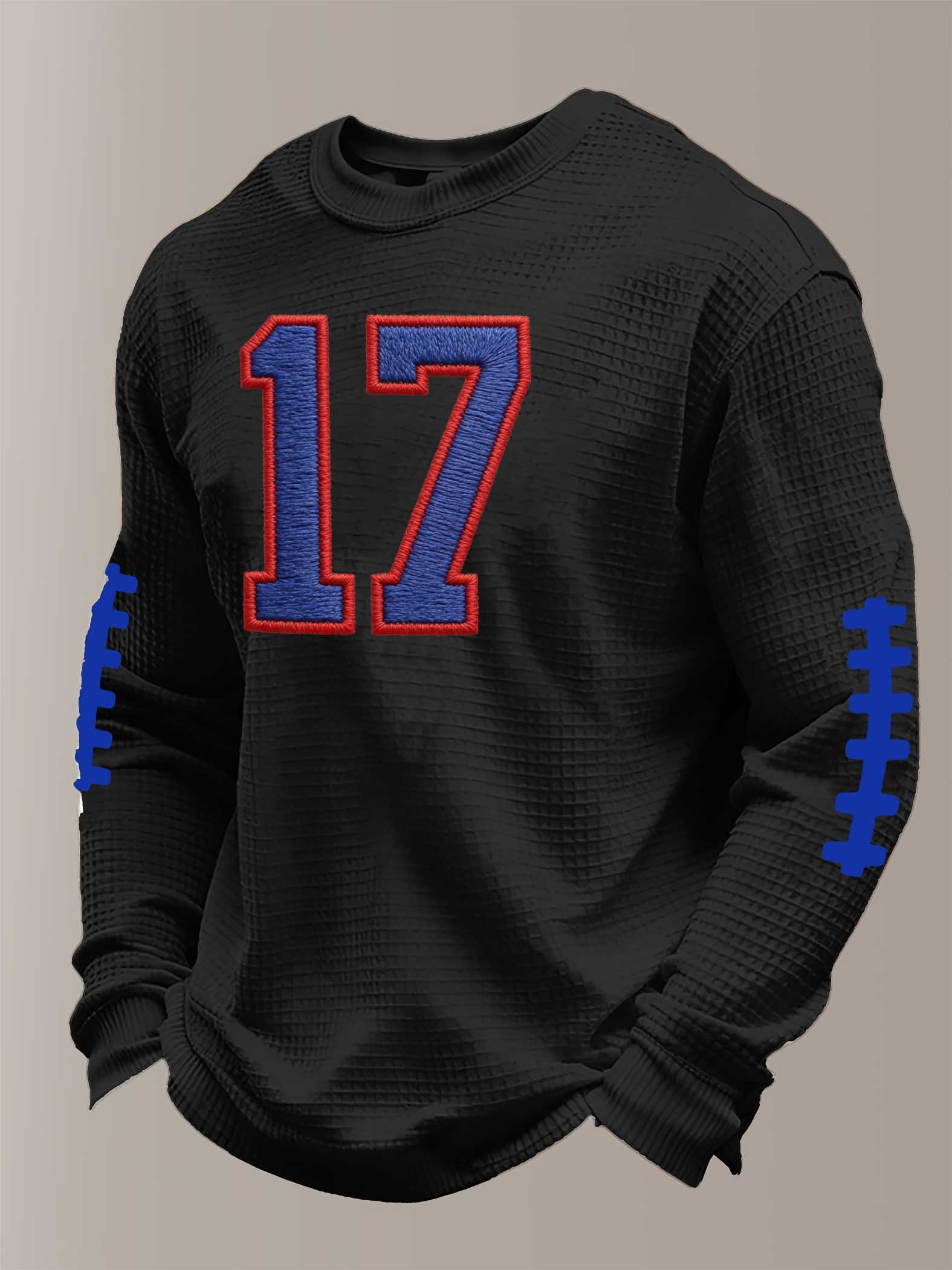 Buffalo Football 17 Waffle Long Sleeve Game Day Bills Merch BB Pride Shirt Gift For Fans