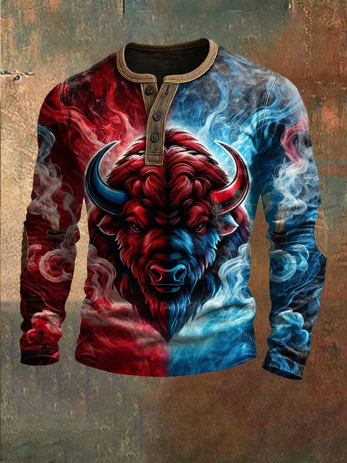 Buffalo Football BB Henley T-Shirt Bills Merch Game Day Buffalo Pride Apparel Gifts For Dad