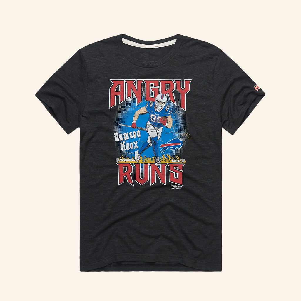 Buffalo Football Dawson Knox Angry Runs T-Shirt Buffalo Football Merch Gifts For Fans