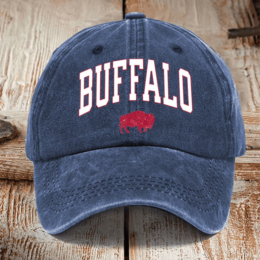 Buffalo Football Hat Buffalo Bills Game Day Baseball Cap Sport Themed Gift For Him