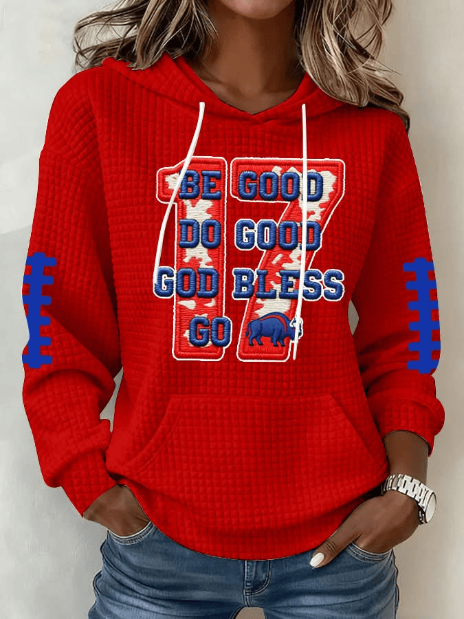 Buffalo Football Hoodie Game Day Apparel Be Good Do Good God Bless Go Buffalo Hoodie Fans Gift