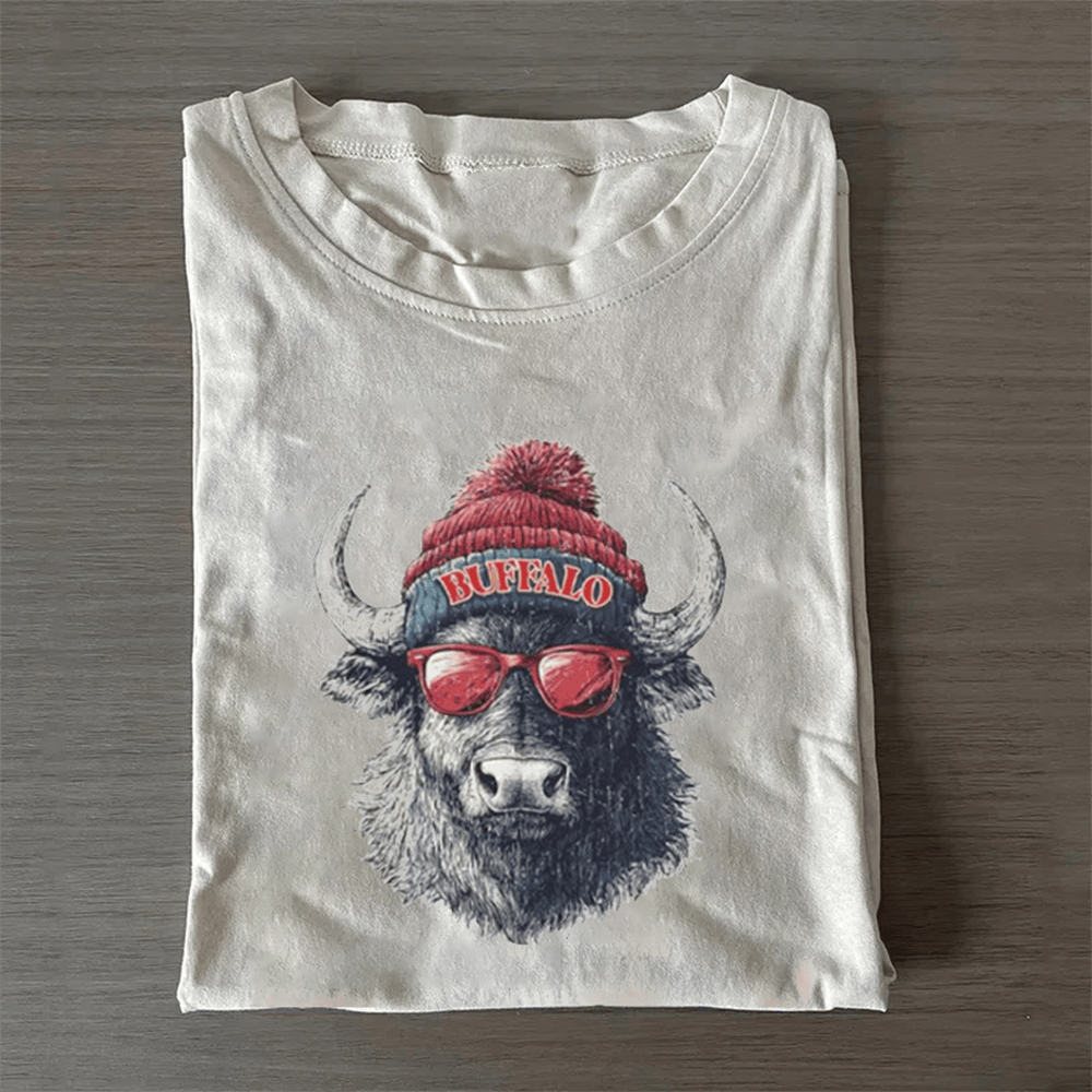 Buffalo Football Mascot T-Shirt Game Day Apparel Unique Gift Ideas For Football Players