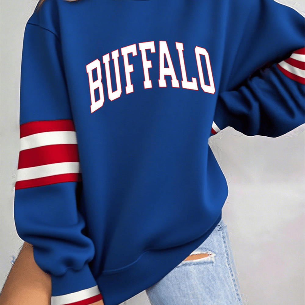 Buffalo Football Sweatshirt Game Day Buffalo Bills Apparel Presents For Girlfriend