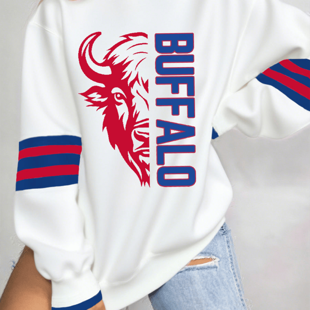 Buffalo Football Sweatshirt Game Day Football Clothing Game Day Gift Ideas