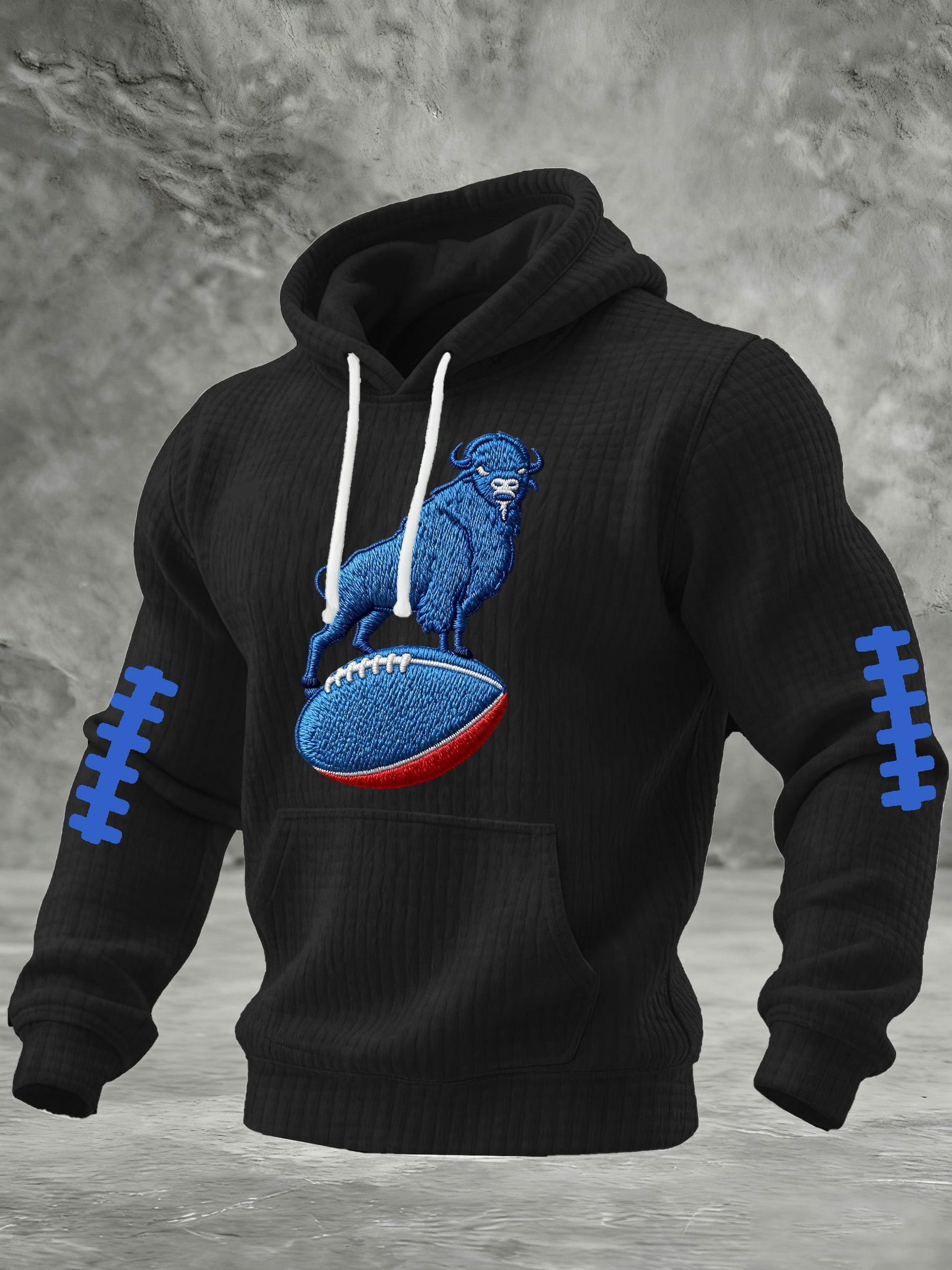 Buffalo Football Waffle Hoodie Game Day Bills Merch BB Victory Apparel Football Fan Gift Ideas Buffalo Football Waffle Hoodie Game Day Bills Merch BB Victory Apparel Football Fan Gift Ideas
