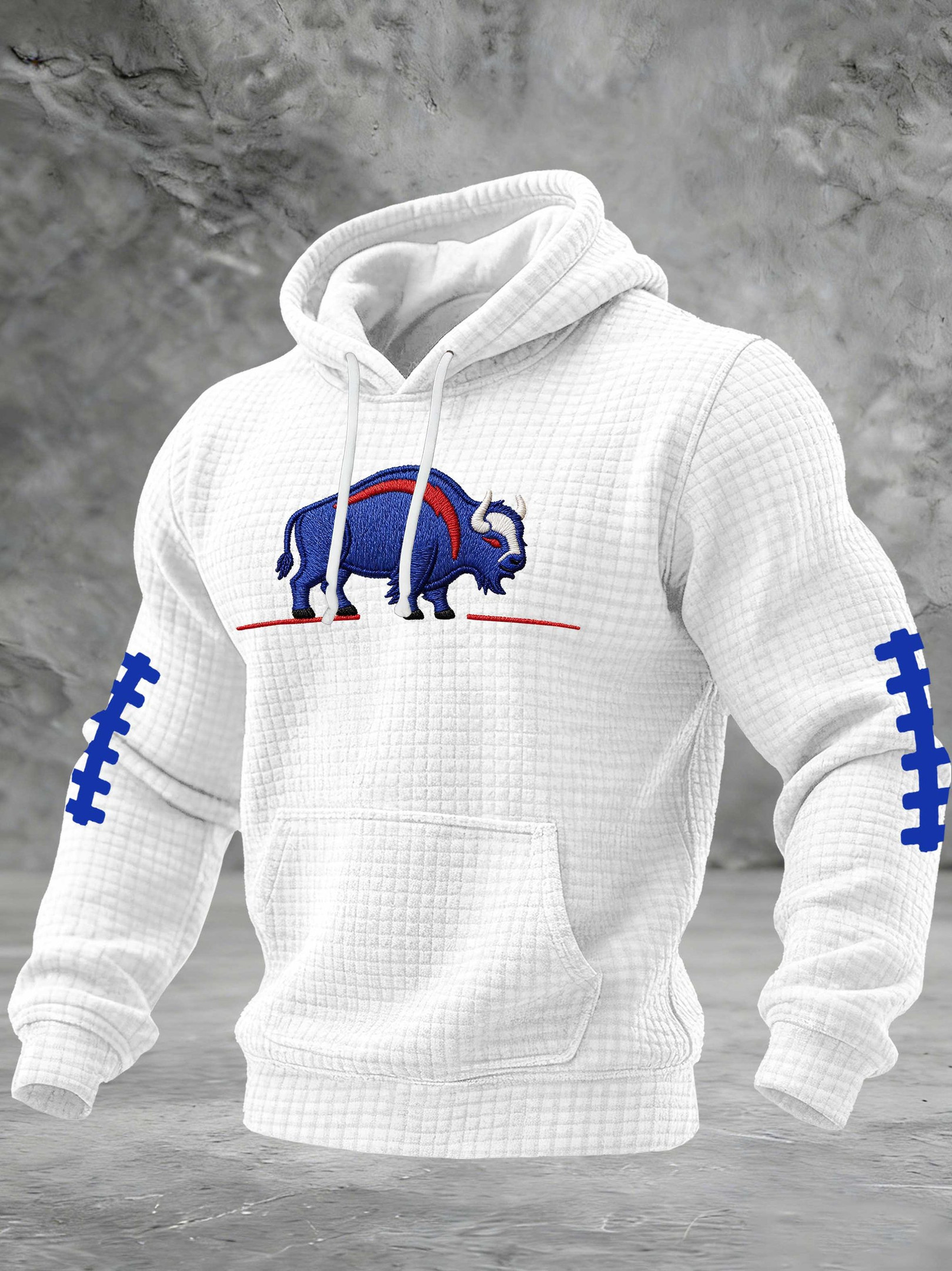 Buffalo Football Waffle Hoodie Game Day Bills Merch Buffalo Victory Hoodie White Fans Gifts Buffalo Football Waffle Hoodie Game Day Bills Merch Buffalo Victory Hoodie White Fans Gifts
