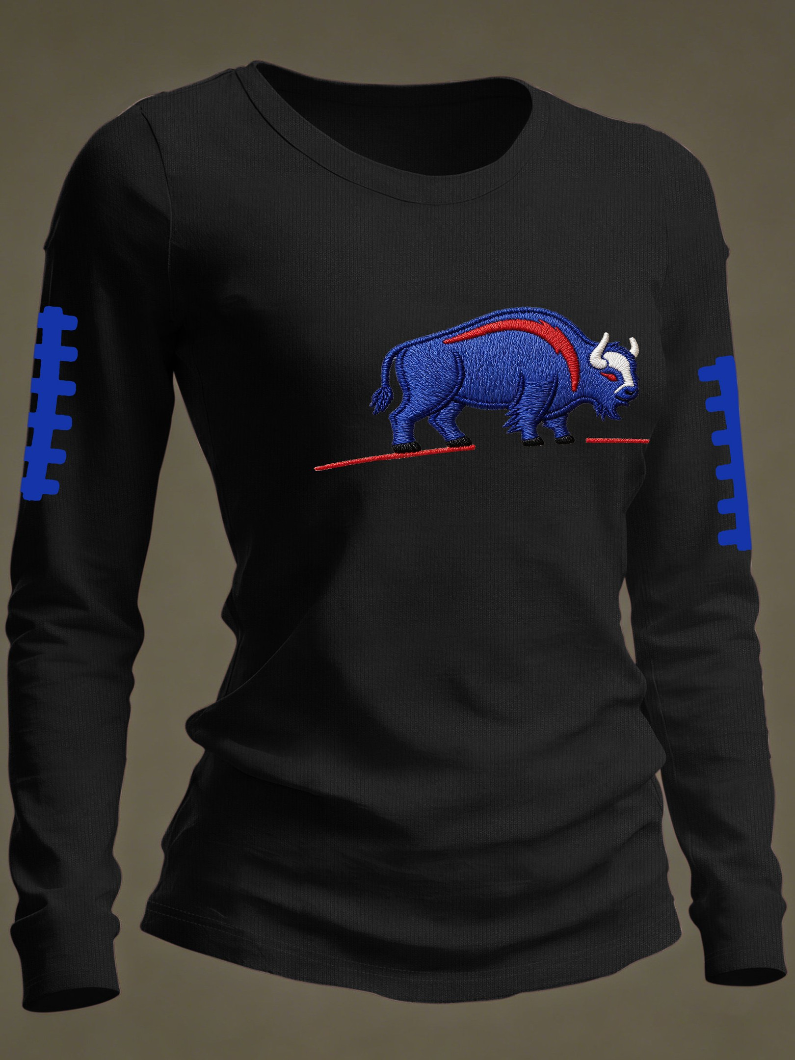 Buffalo Football Waffle Long Sleeve T-Shirt Bills Merch Game Day Buffalo Pride Apparel Buffalo Football Waffle Long Sleeve T-Shirt Bills Merch Game Day Buffalo Pride Apparel
