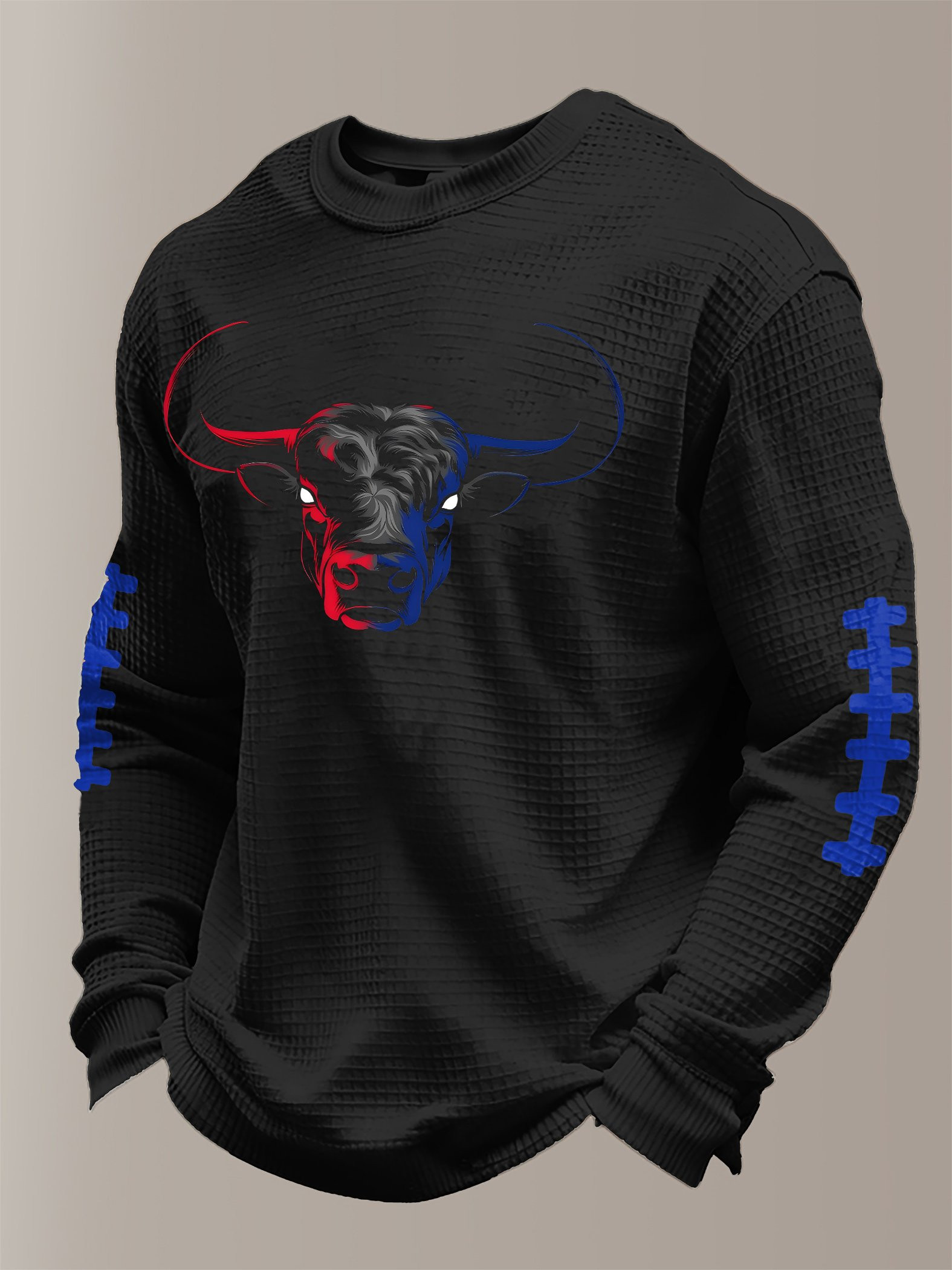 Buffalo Football Waffle Long Sleeve T-Shirt Game Day Bills Merch Buffalo Strong BB Apparel Gifts
