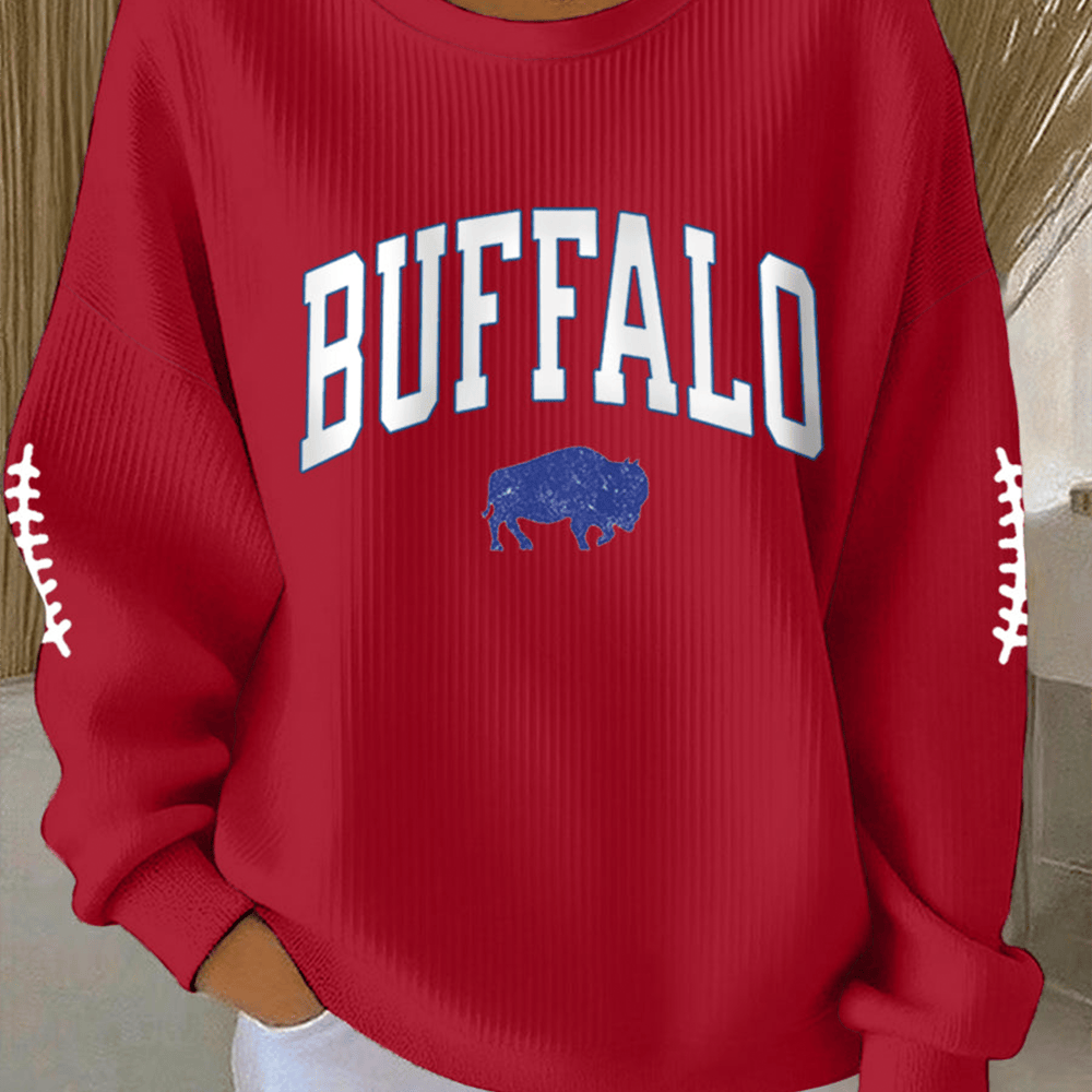 Buffalo Game Day Football Sweatshirt Buffalo Bills Apparel Football Player Presents