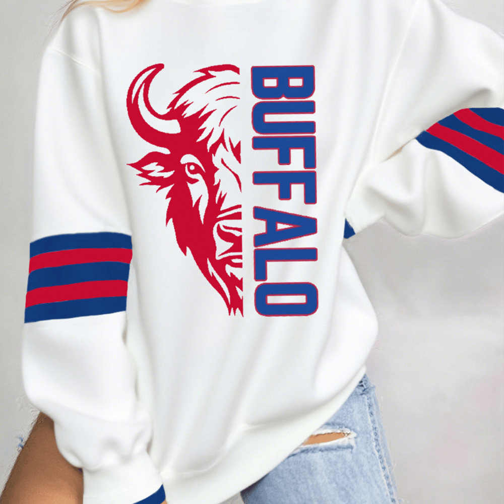 Buffalo Game Day Football Sweatshirt Buffalo Bills Merchandise Football Gift For Her