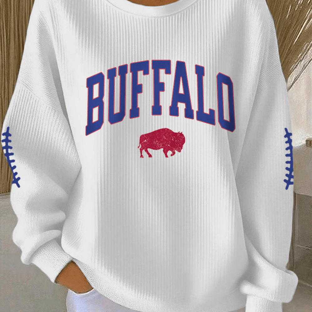 Buffalo Game Day Sweatshirt Football Buffalo Bills Clothing Gift For Women