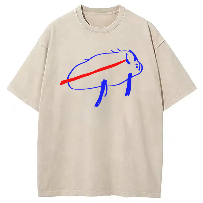 Buffalo Josh Allen Potato Washed T-Shirt Everyday Comfort Graphic Shirt Gifts For BFF