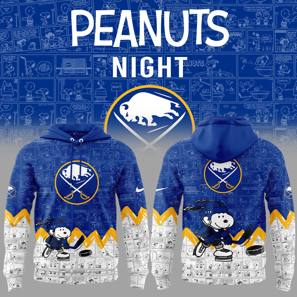 Buffalo Sabres Anniversary Of Peanuts Hoodie Gift Ideas For Son In Law
