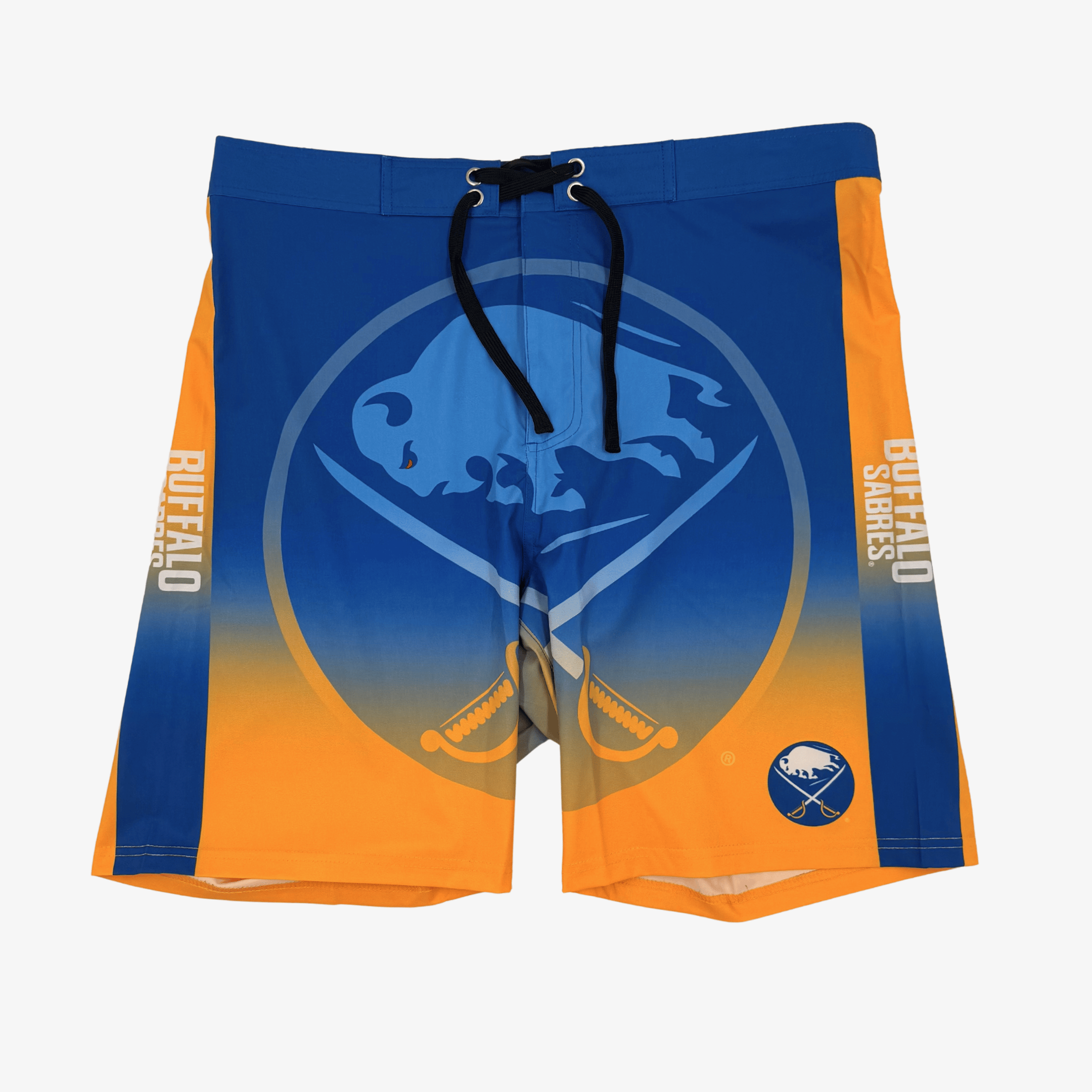 Buffalo Sabres Big Logo Gradient Shorts Sports Apparel Cool Gifts For Hockey Fans