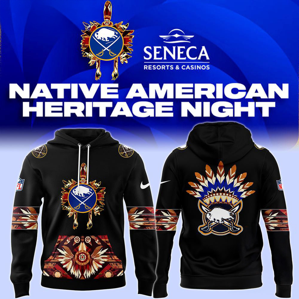 Buffalo Sabres Native American Heritage Black Hoodie Gifts For Hockey Lovers