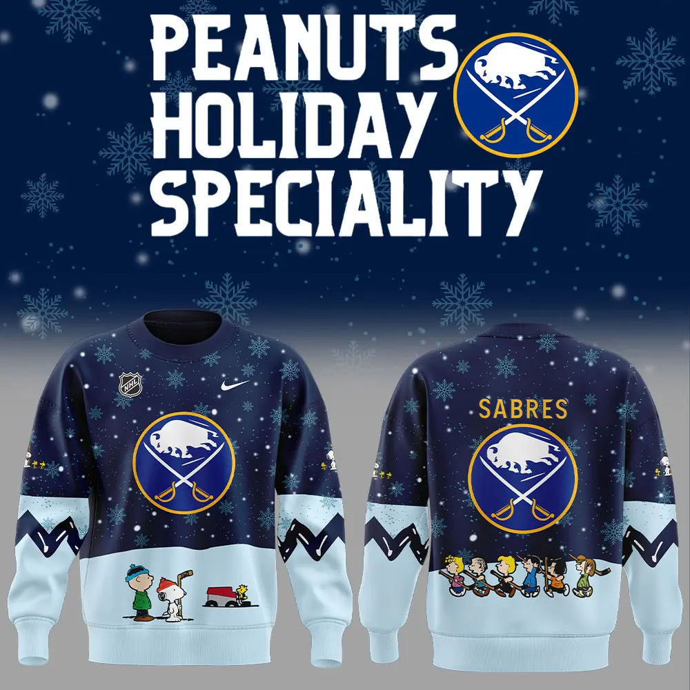 Buffalo Sabres Peanuts Hockey Shirt Snoopy Night Hockey Sweatshirt Presents For Football Lovers