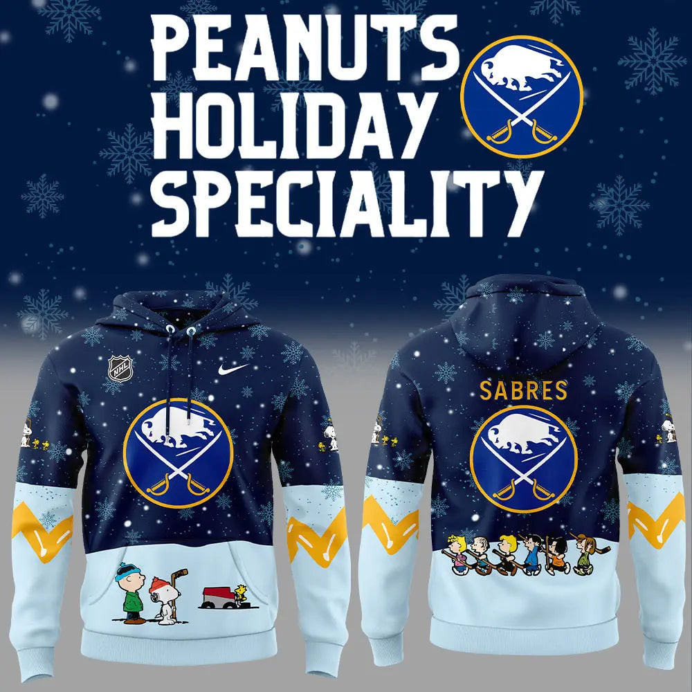 Buffalo Sabres Peanuts Hoodie Snoopy Night Hockey Hoodie Father And Daughter Gifts